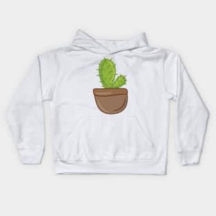 Cute Cactus Pot Kids Hoodie